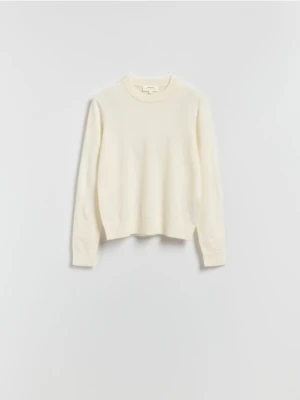 Reserved - Sweter z kaszmiru - złamana biel