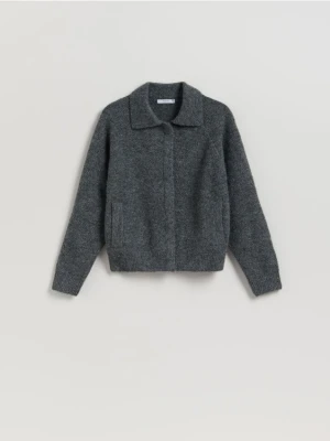 Reserved - Sweter z kołnierzem - ciemnoszary