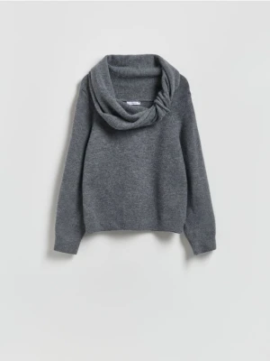Reserved - Sweter z kołnierzem - ciemnoszary