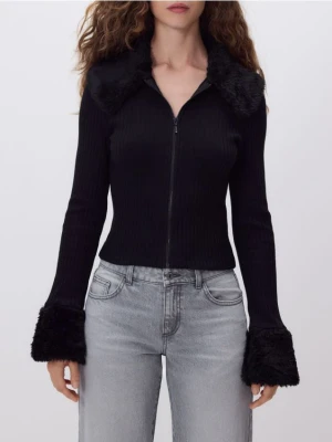 Reserved - Sweter z kołnierzem - czarny