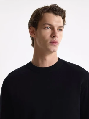 Reserved - Sweter z krótkim rękawem - czarny