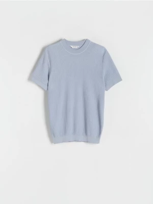 Reserved - Sweter z krótkim rękawem - jasnoniebieski