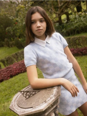 Reserved - Sweter z krótkim rękawem - jasnoniebieski