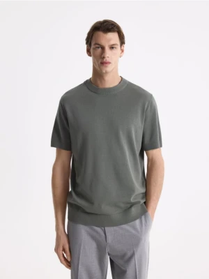 Reserved - Sweter z krótkim rękawem - jasnozielony