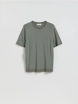 Reserved - Sweter z krótkim rękawem - zielony