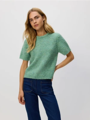 Reserved - Sweter z krótkimi rękawami - miętowy