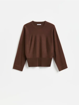 Reserved - Sweter z lyocellem - brązowy