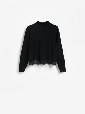 Reserved - Sweter z lyocellem - czarny
