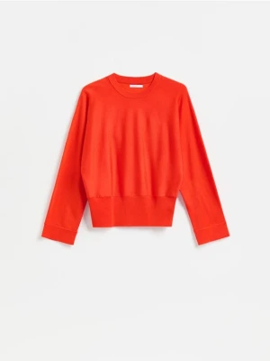 Reserved - Sweter z lyocellem - czerwony