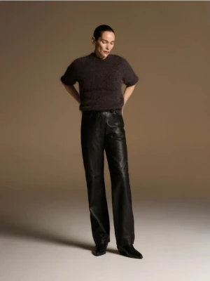 Reserved - Sweter z moherem - ciemnoszary