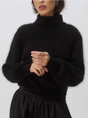 Reserved - Sweter z moherem - czarny