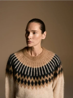 Reserved - Sweter z moherem i wełną - wielobarwny