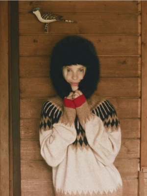 Reserved - Sweter z moherem i wełną - wielobarwny