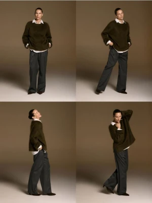 Reserved - Sweter z moherem - oliwkowy