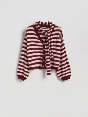 Reserved - Sweter z szalem - wielobarwny