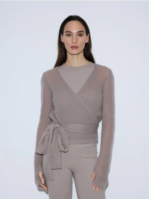 Reserved - Sweter z wełną - beżowy