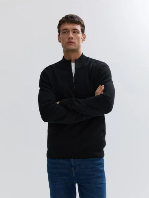 Reserved - Sweter z wełną - czarny