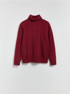 Reserved - Sweter z wełną - czerwony