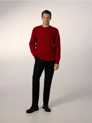 Reserved - Sweter z wełną - czerwony