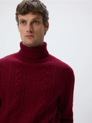 Reserved - Sweter z wełną - czerwony