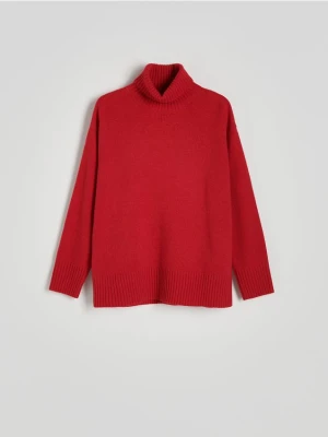 Reserved - Sweter z wełną - czerwony