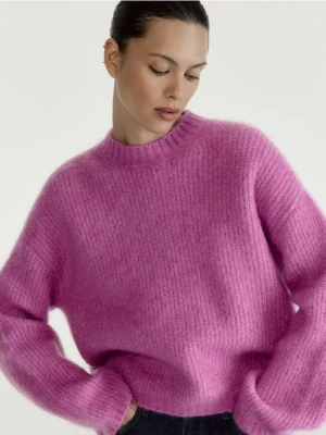 Reserved - Sweter z wełną - fuksja