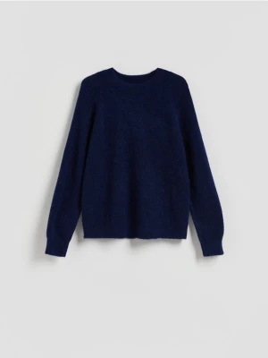 Reserved - Sweter z wełną - granatowy