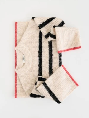 Reserved - Sweter z wełną i moherem - wielobarwny