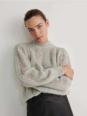 Reserved - Sweter z wełną - jasnoszary