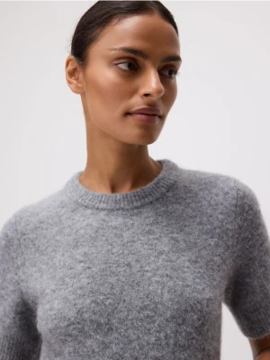 Reserved - Sweter z wełną - jasnoszary