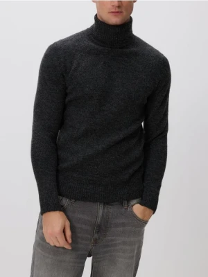 Reserved - Sweter z wełną merino - ciemnoszary