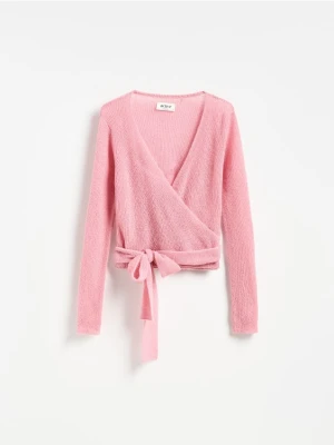 Reserved - Sweter z wełną - różowy