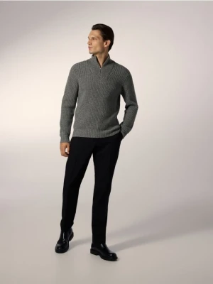 Reserved - Sweter z wełną - szary