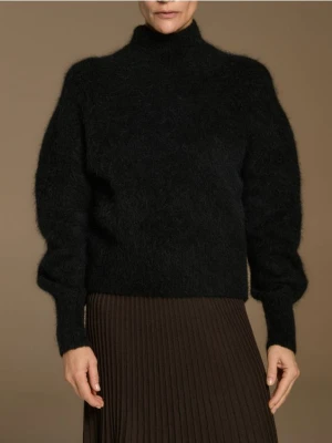 Reserved - Sweter z wełną z alpaki - czarny