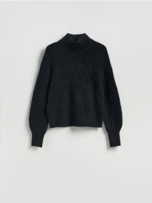 Reserved - Sweter z wełną z alpaki - czarny