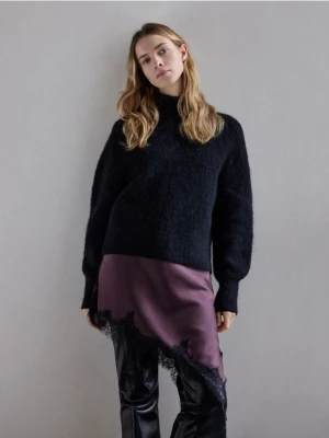 Reserved - Sweter z wełną z alpaki - czarny