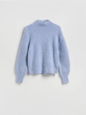 Reserved - Sweter z wełną z alpaki - jasnoniebieski