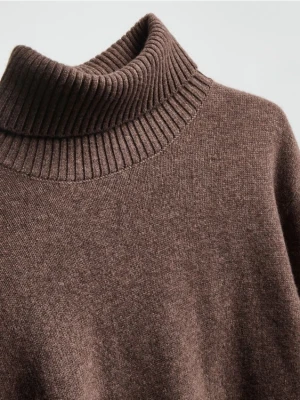 Reserved - Sweter z wełną z jaka - brązowy