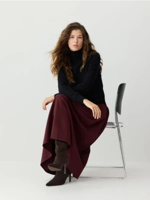 Reserved - Sweter z wełny merino - czarny