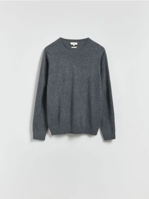 Reserved - Sweter z wełny merino - szary