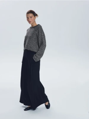 Reserved - Sweter z wiązaniem na plecach - ciemnoszary