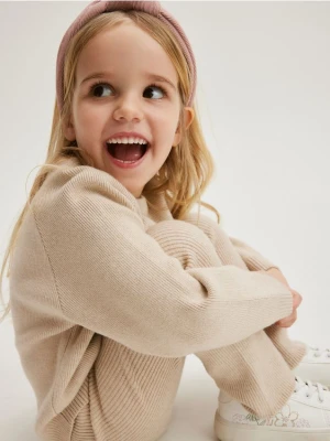 Reserved - Sweter z wiskozą - beżowy