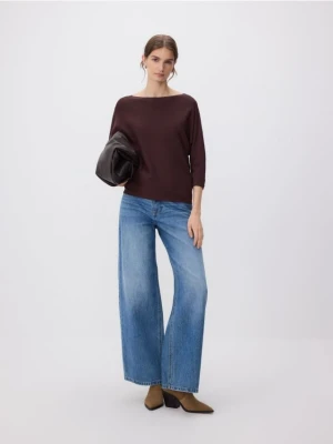 Reserved - Sweter z wiskozą - brązowy