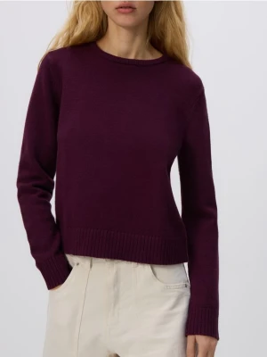 Reserved - Sweter z wiskozą - ciemnofioletowy