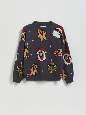 Reserved - Sweter z wiskozą - ciemnoszary