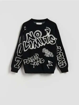 Reserved - Sweter z wiskozą - czarny