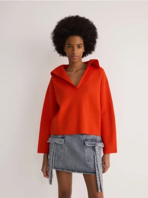 Reserved - Sweter z wiskozą - czerwony