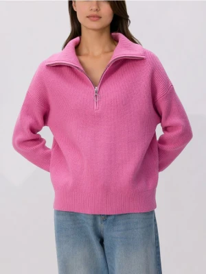 Reserved - Sweter z wiskozą - fioletowy