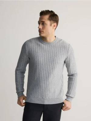 Reserved - Sweter z wiskozą - jasnoszary