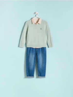 Reserved - Sweter z wiskozą - jasnozielony